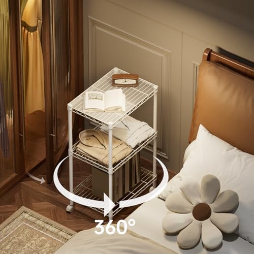 SINGAYE Small Shelves Kitchen Storage Shelf Wire Shelving Metal Adjustable