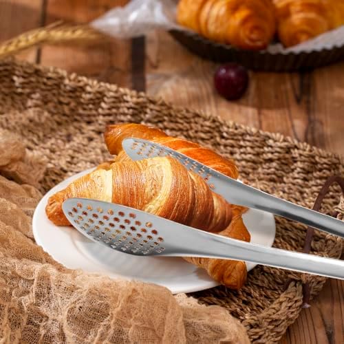 Large Serving Utensils,12 Pcs Stainless Steel Serving Set with Serving Spoons,Serving Fork,Serving Tongs,Polished Serving Utensil Set for Buffet Parties Home,Dishwasher Safe