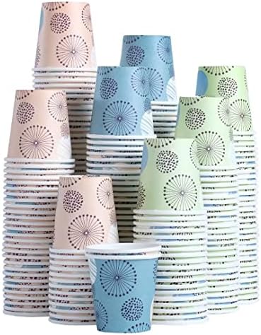 Clawsoff 300 Pack 3 oz Paper Cups Small Disposable Mouthwash Bathroom Cups