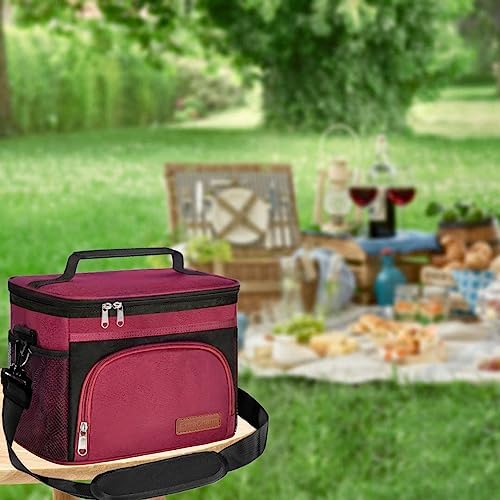 ExtraCharm Insulated Lunch Bag for Women/Men with Adjustable Shoulder Strap