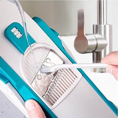 ONCE FOR ALL Safe Mandoline Slicer Kitchen, All in 1 Vegetable Slicer, Blue