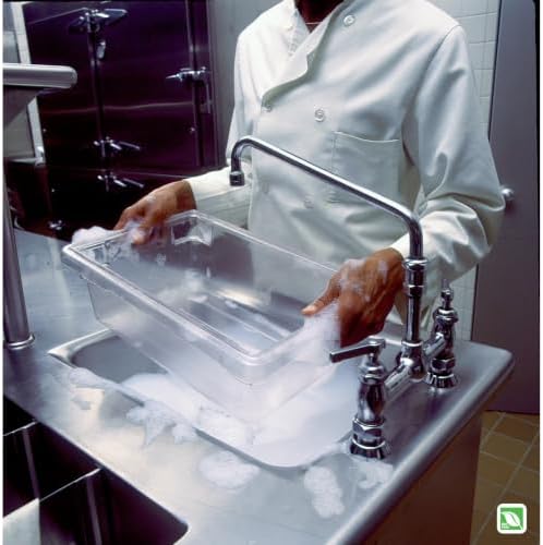 Rubbermaid Commercial Products Polycarbonate Food Storage Box/Tote, 3.5 Gallon, Clear, for Restaurant/Kitchen/Cafeteria