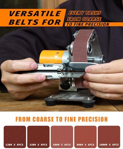 Mini Belt Sander, Electric Small Sander Knife Sharpener, 5.0''x 6.9''x5.5''