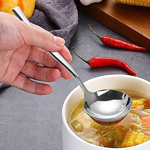 4-Piece Stainless Steel Small Gravy Soup Ladles, Gravy Ladle Spoon