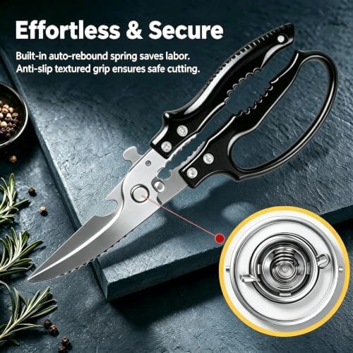Heavy Duty Poultry Shears, Multi-functional Kitchen Scissors
