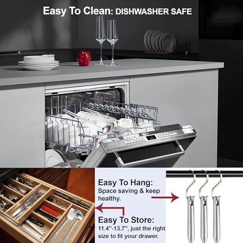 Stainless Steel Kitchen Utensils 13 PCS All Metal Set for Cooking