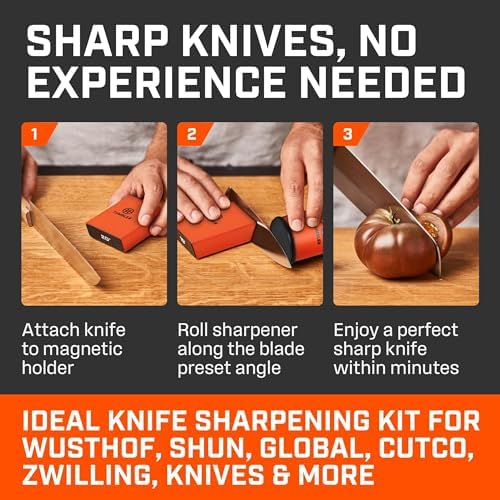TUMBLER Pro Rolling Knife Sharpener™ (Orange)