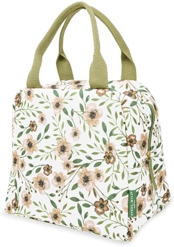 Steel Mill & Co. Insulated Lunch Tote Bag for Women, Woodland Floral