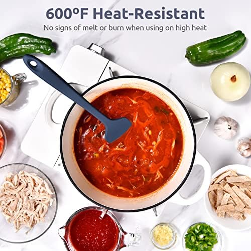 U-Taste Silicone Large Spatula, 600ºF High Temp, 11.38in, Midnight Blue