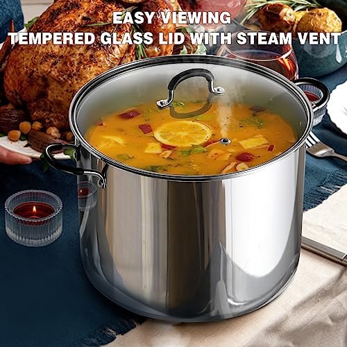 Cook N Home Professional 3 Quart Stainless Steel Stock Pot with Lid