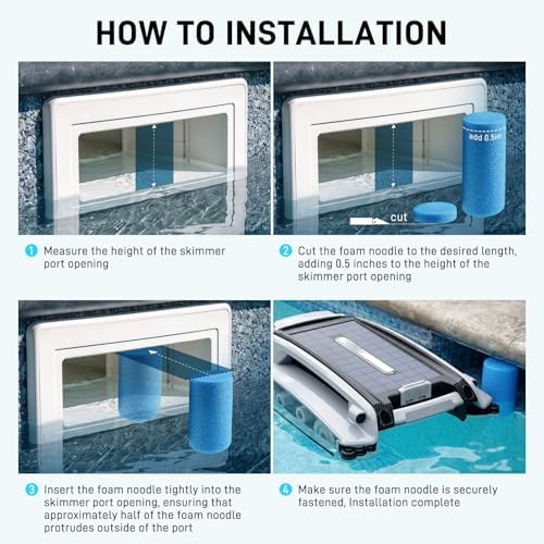 Extended Version High-Density Foam Strip for Pool Skimmer Ports