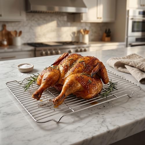 Homikit 16.6 x 11.5’’ Large Cooling Rack, 2 Pack Stainless Steel Wire Rack