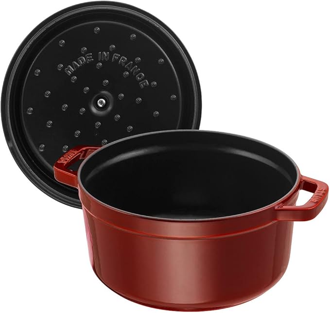 STAUB 40509-357-0 Cocotte Round 24cm Grenadine red