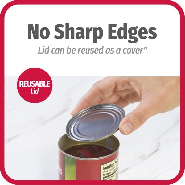 GoodCook Safe-Cut Can Opener with Easy Turn Knob, Black