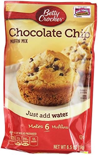 Betty Crocker Muffin Mix Chocolate Chip 6.5 Oz 12 Packs
