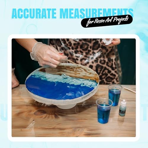 [Pack of 250] 10oz Disposable Measuring Cups for Mixing Epoxy Resin - Measurements in mL and Oz - Multipurpose Reusable Paint, Epoxy, Stain, Liquid Mixing Cups