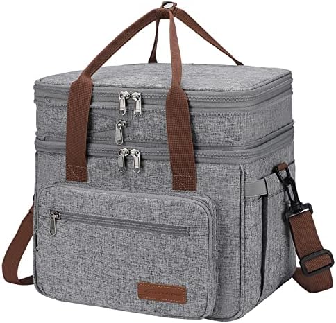 Maelstrom 23L Insulated Lunch Box, Expandable Double Deck Cooler Bag