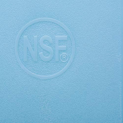 18 x 12 Large Blue Plastic Cutting Board for Fish, Seafood, Shellfish - 1/2 Inch Thick HDPP, NSF and Commercial Grade