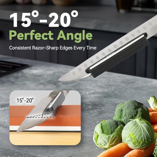 Koja Fixed Angle Whetstone Sharpener Blade Guide for Kitchen Knives