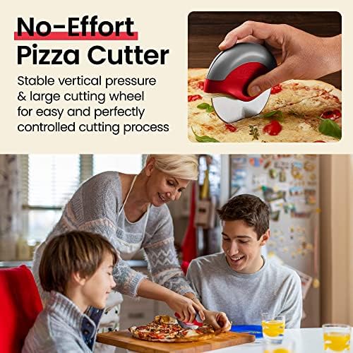 Kitchy Pizza Cutter Wheel, Sharp Blade, Easy to Clean, Non-Slip Handle
