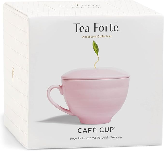 Tea Forte Porcelain Rose Pink 8oz Teacup Mug