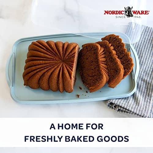 Nordic Ware Loaf Cake Keeper, Blue,12.8" L x 7.3" W x 4.6" H, Loaf Keeper (Pack of 3)