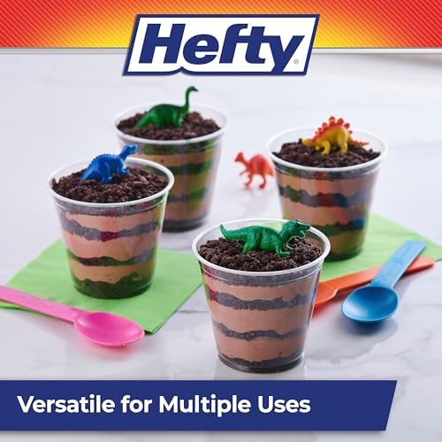 Hefty Deluxe Clear Plastic Party Cups (9 Ounce, 40 Count)