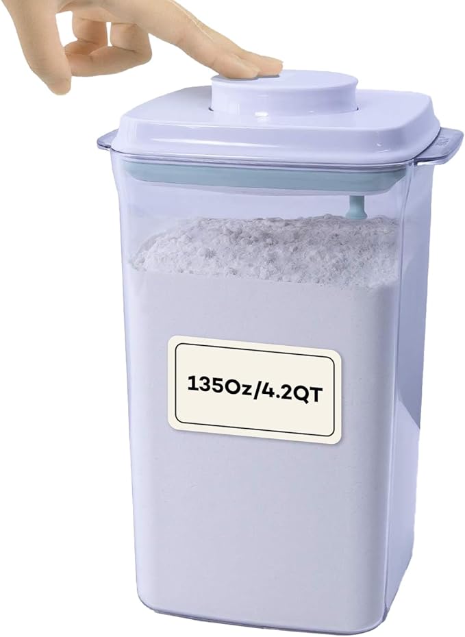 Bop Top Airtight Food Storage Containers with Lid 135 oz | Kitchen Canister Sets | Air Tight Pantry Container | Pop Top Dry Food Storage Containers for Snacks, Sugar, Flour, Baking, Cereal, Pasta
