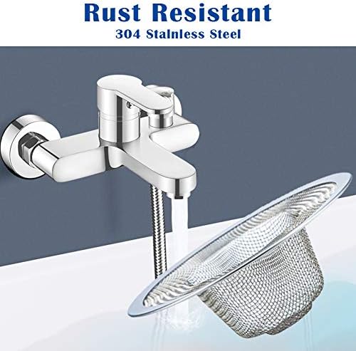 40 pcs Heavy Duty Stainless Steel Slop Basket Filter Trap, 2.75" Top / 1" Mesh Metal Sink Strainer,Perfect for Kitchen Sink/Bathroom Bathtub Wash Basin Floor Drain Balcony Drain Hole RV Sink