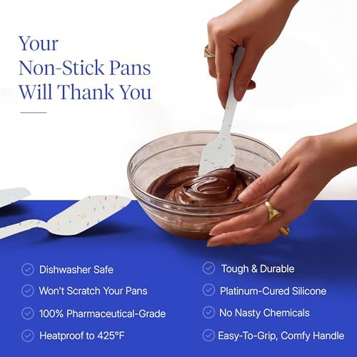 GIR: Get It Right 5 Piece Silicone Kitchen Utensils Set - Ladle, Spatula, Flip, Spoon & Spoonula - Non-Toxic Cooking Utensils for Nonstick Cookware, Cooking and Baking - Sprinkles