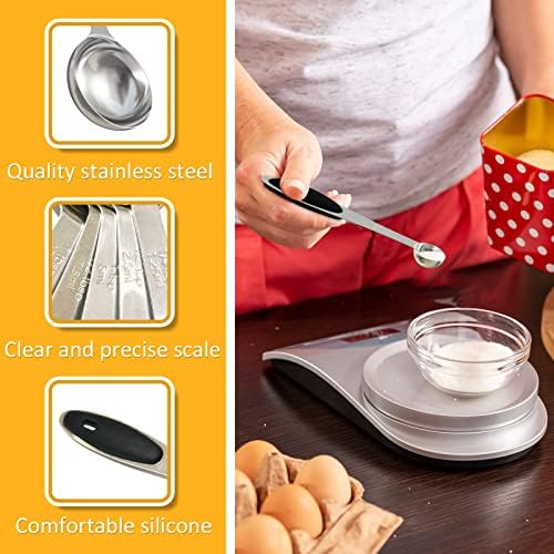 2PCS 1/4Tsp(1.25ml) Measuring Spoon, Stainless Steel Measure Scoop