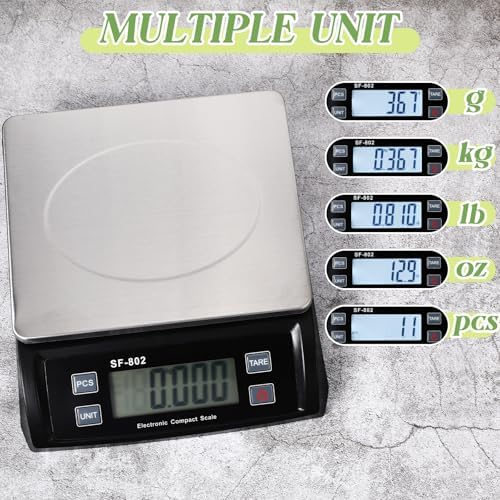 Copkim Large Digital Kitchen Scale 66LB 30kg Commercial Food Scale, Black