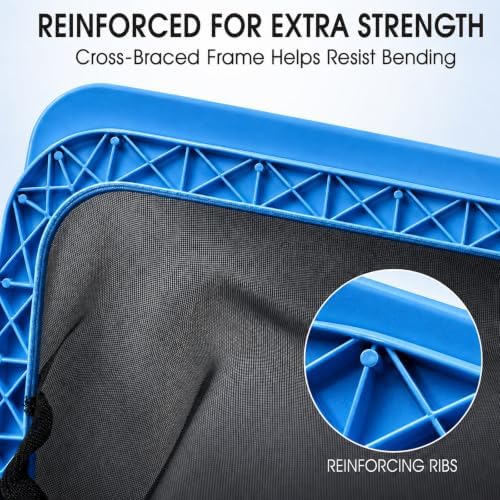 TidyMister Pool Skimmer Net with Self-Repair Fine Nylon Mesh Bag, Pool Leaf Rake for Above Ground Pools & In-ground Pools, Pool Nets for Cleaning - Original Series(No Pole)