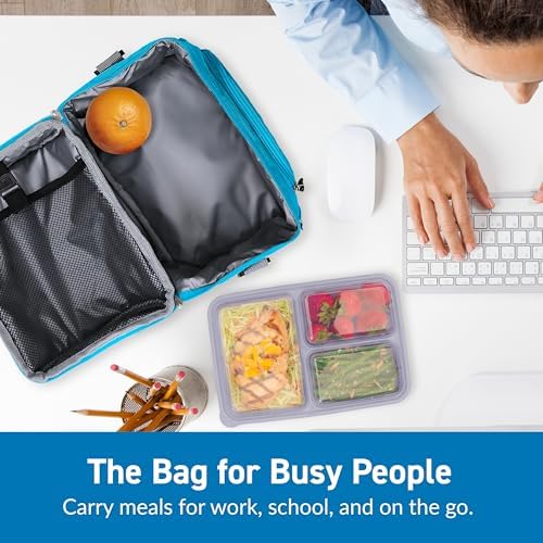 Bentgo Deluxe Insulated Lunch Bag with Adjustable Strap & Outer Pocket