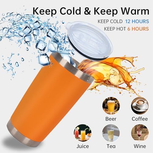 IEOVIEE 32 Pack 20oz Stainless Steel Insulated Bulk Tumblers with Lid&Straw