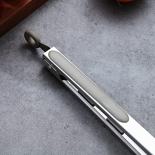 Berglander Cooking Tongs Heavy Duty Food Tongs For Cooking With Silicone Tips, Kitchen Tongs, Grill Tongs, Dishwasher Safe, Easy to Clean