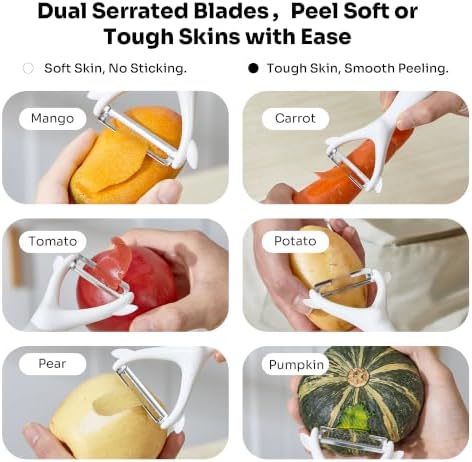 Elk‑Shape Y‑Peeler Self‑Standing, Stainless Steel Vegetable & Fruit Peeler