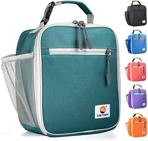 CaCTOUR Lunch Box Kids,Premium Insulated Lunch Bag for Girls Boys,Soft Bag Mini Cooler Back to School Thermal Reusable Lunch Bag for Work School Picnic (Green)