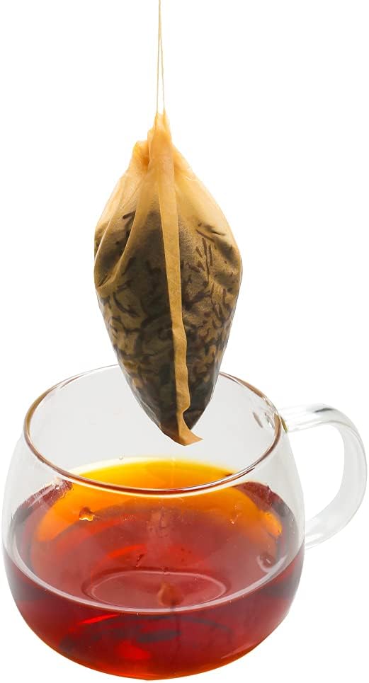 Tea Filter bags, safe and natural material, disposable tea infuser, empty tea bag with drawstring for loose leaf tea, set of 200（3.15 x 3.94 inch ） (White200)