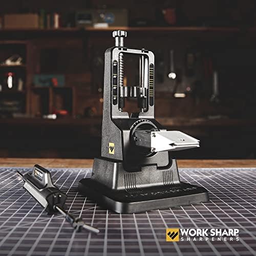Work Sharp Precision Adjust Knife Sharpener Kit - Fixed Angle Sharpening System for Kitchen & Pocket Knives - Professional Guided Knife Sharpening Tool