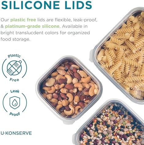 U-Konserve Nesting Trio Food Storage Containers Bento Box Trio 15/30/50 oz