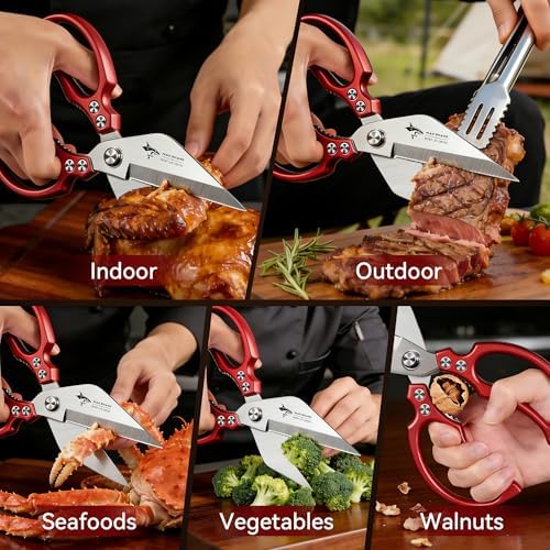 MAD SHARK Heavy Duty Kitchen Shears, All Purpose Kitchen Scissors
