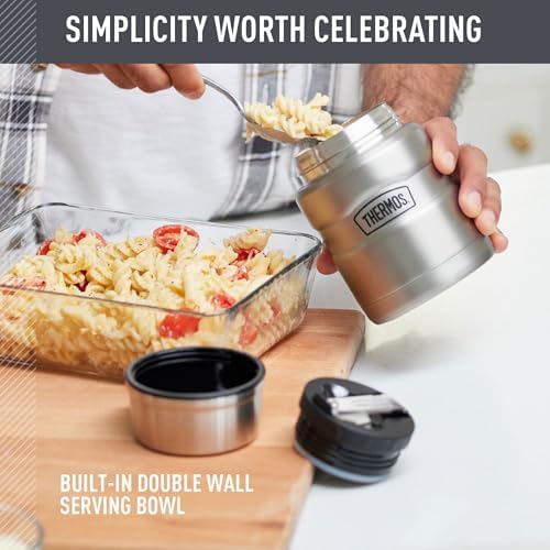 THERMOS Stainless King Vacuum-Insulated Food Jar, 24 Ounce, Matte Teal