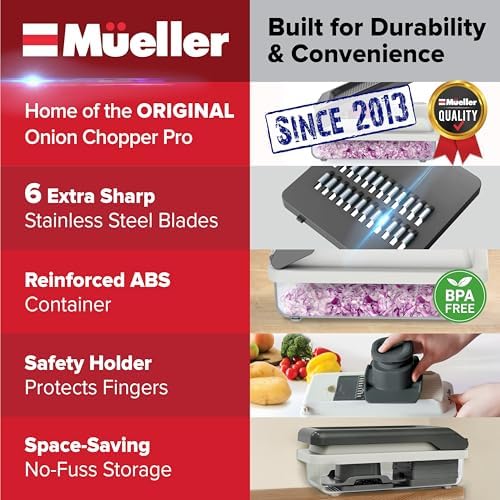 Mueller Vegetable Chopper Mandoline Slicer, Food Veggie Chopper