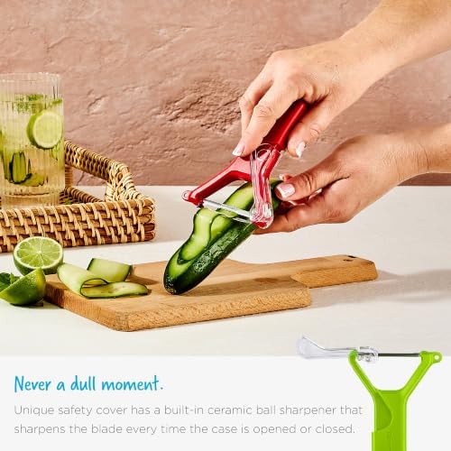 Dreamfarm Sharple Y Self-Sharpening Vegetable Peeler - Kermit Green