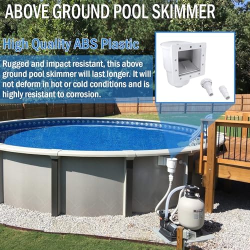 Kefly Above Ground Pools Skimmer with Accessories, Thru-Wall Skim