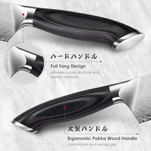3PCS Kitchen Knife Set,Chef Knife Sets in Powder Steel