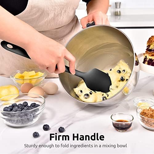 U-Taste 14in Extra Large Silicone Spatula, 600°F Heat Resistant, Black