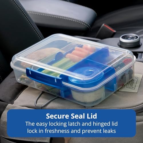 Rubbermaid Pack & Go 1.48 L Bento Create, 2-Pack, Meal Prep Containers with Compartments and Dividers