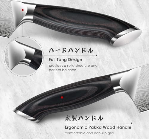16 Pieces Knife Set, Knife Block Set in Powder Steel, Ultra Sharp